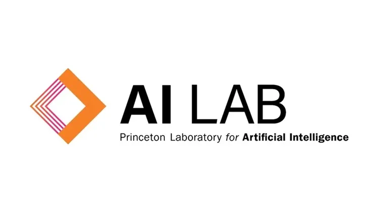 AI Lab logo with geometric orange and pink icon and text reading “Princeton Laboratory for Artificial Intelligence”