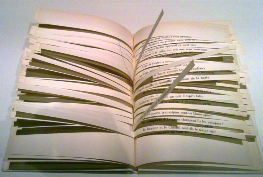 Photograph of Queneau's volume with the pages open